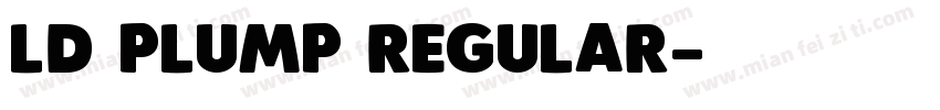 LD Plump Regular字体转换